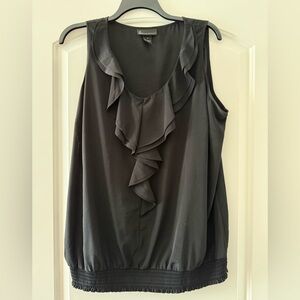 Lane Bryant Charcoal Ruffle Blouse